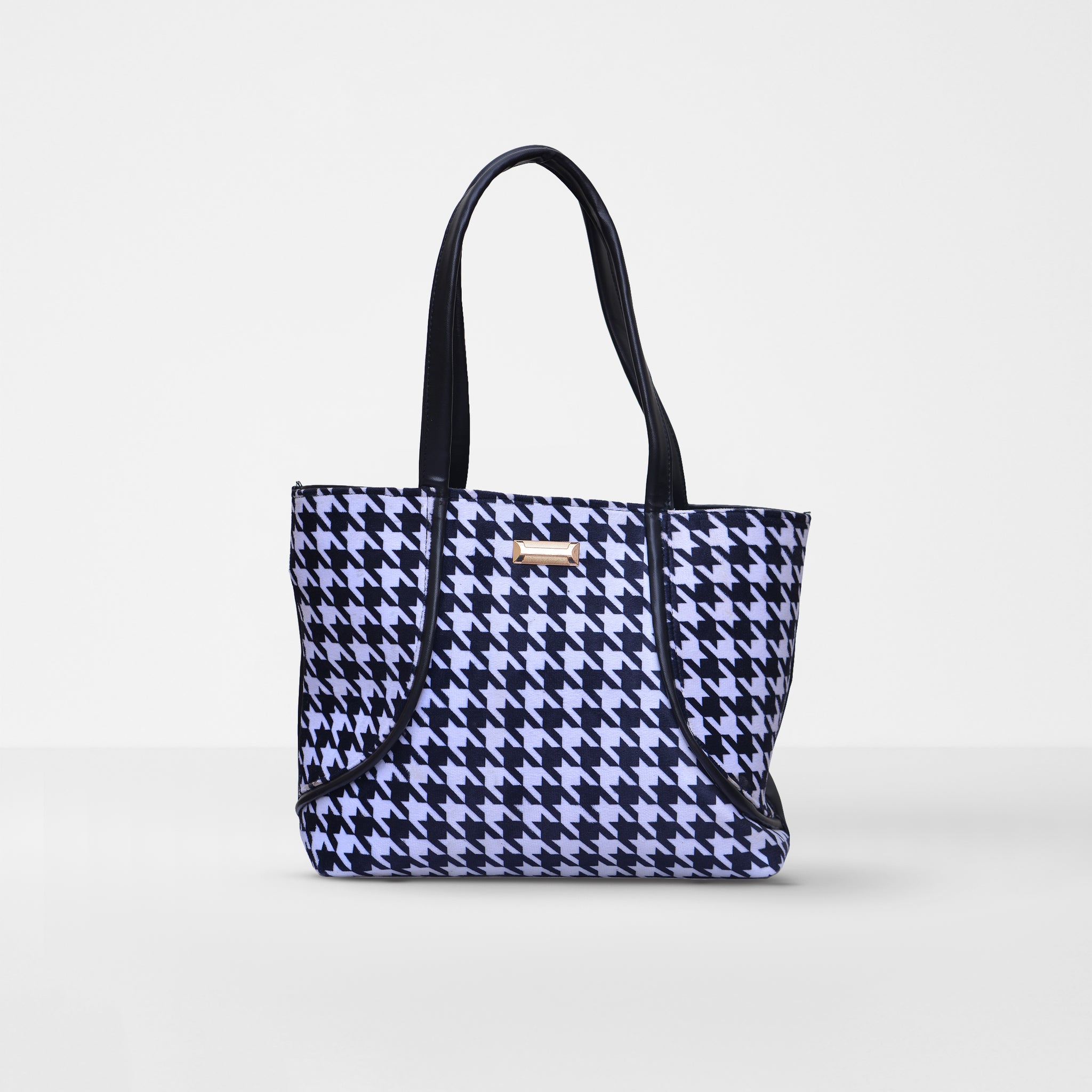 Houndstooth Classic Tote