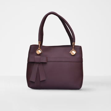 Aubergine Bow Tote