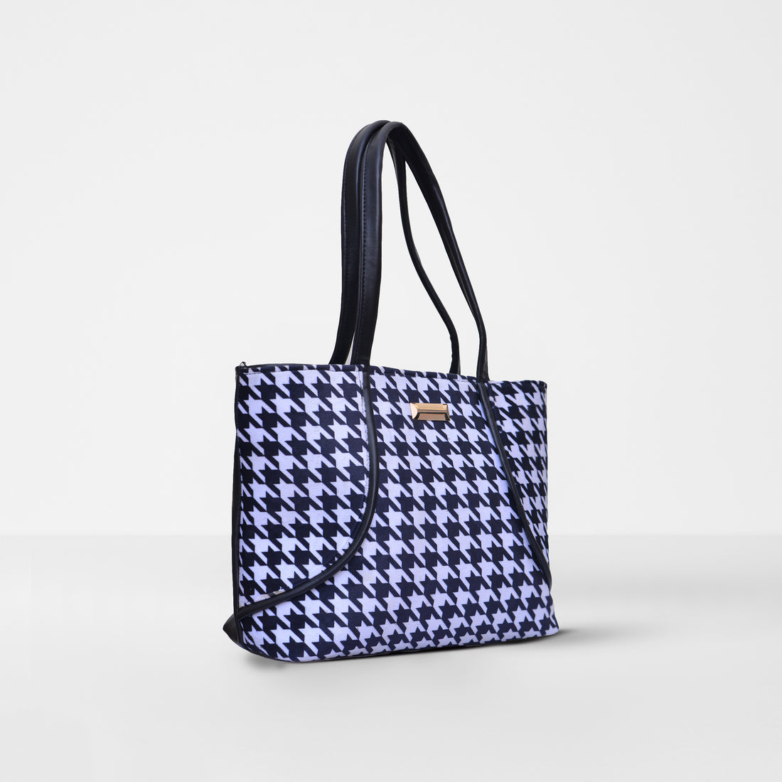Houndstooth Classic Tote