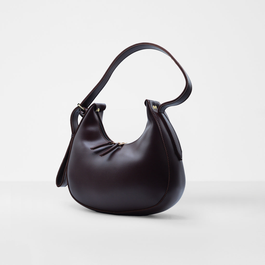 Cocoa Crescent Shoulder Bag