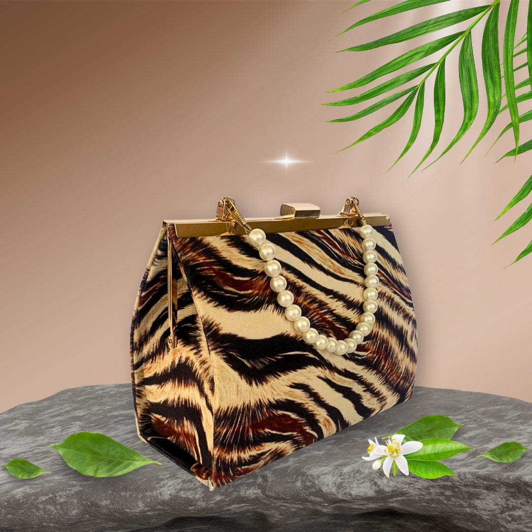 Luxe Animal Print Clutch
