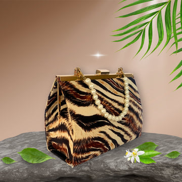 Luxe Animal Print Clutch